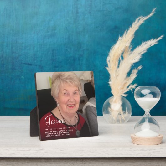 Plaque photo Memorial (Insitu)