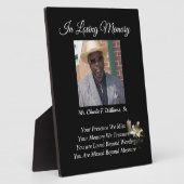 Plaque Photo Mémorial (Côté)