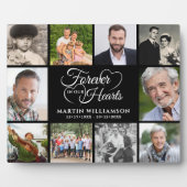 Plaque Photo Mémorial À JAMAIS DANS NOS CŒURS 10 Photos-Souveni (Devant)