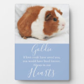 Plaque Photo Mémorial à l'animal (Devant)