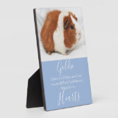 Plaque Photo Mémorial à l'animal (Côté)