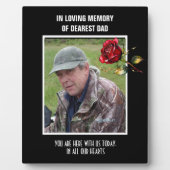 Plaque Photo Mémorial amoureux d'un Mariage manquant (Devant)