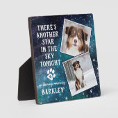 Plaque Photo Mémorial animal de compagnie Perte d'animal Chien (Recto)