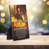 Plaque photo Memorial | Automne Rustique