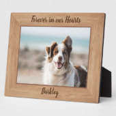 Plaque Photo Mémorial aux animaux de compagnie - Forever in our (Côté)