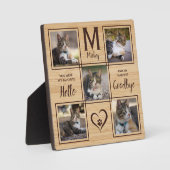 Plaque Photo Mémorial aux chats pour animaux de compagnie commé (Recto)