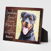 Plaque Photo Mémorial d'animal rustique personnalisé Souvenir d (Côté)