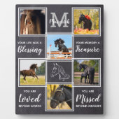 Plaque Photo Mémorial de Cheval Perte d'Animal de Compagnie Per (Devant)