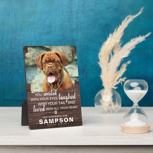 Plaque Photo Mémorial de compagnie moderne rustique | Souvenir  (Côté)