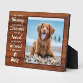 Plaque Photo Mémorial de compagnie personnalisé avec empreinte  (Côté)