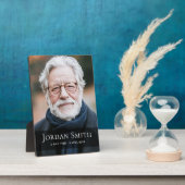 Plaque Photo Mémorial de deuil funéraire photo complète (Côté)