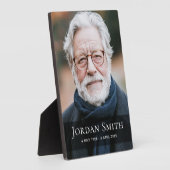 Plaque Photo Mémorial de deuil funéraire photo complète (Côté)