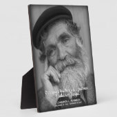 Plaque Photo Mémorial de deuil pour grand-père (Côté)