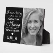 Plaque Photo Mémorial de la famille | Photo Soutenir le souveni (Côté)