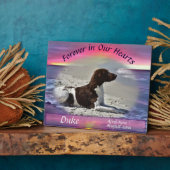 Plaque Photo Mémorial de l'animal de compagnie dans nos cœurs C (Côté)