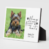 Plaque Photo Mémorial de photo d'animal de compagnie Toujours d (Côté)