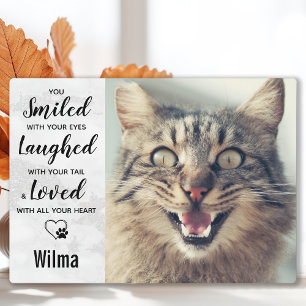 Plaque Photo Mémorial du chat pour animaux de compagnie