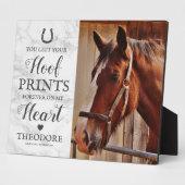 Plaque Photo Mémorial du Cheval - Photo Sympathie pour animaux (Côté)