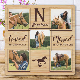 Plaque Photo Mémorial du Cheval Photo Unique