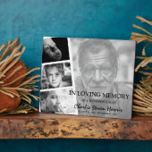 Plaque Photo Mémorial du collage photo moderne (Côté)