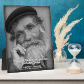 Plaque Photo Mémorial du deuil pour grand-père (Côté)