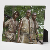 Plaque Photo Mémorial du Vietnam (Côté)