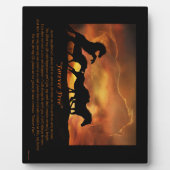 Plaque Photo Mémorial Forever Free Horse (Devant)