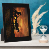 Plaque Photo Mémorial Forever Free Horse (Côté)