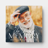 Plaque Photo Memorial Love Simple Photo moderne (Devant)
