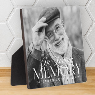 Plaque Photo Memorial Love Simple Photo moderne