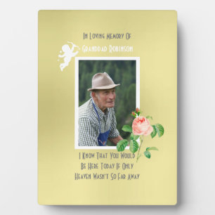 Plaque Photo Mémorial mariage disparu amoureux un