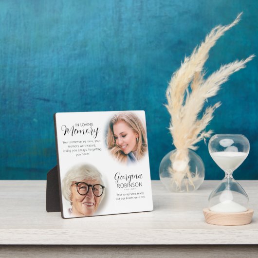 Plaque Photo Mémorial Moderne Photo Avant & Après (Insitu)