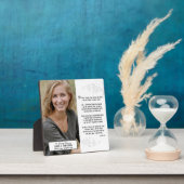 Plaque Photo Mémorial ne reste pas à ma tombe et Carré de pleur (Insitu)