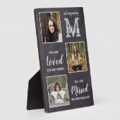 Plaque Photo Mémorial personnalisé 3 Monogramme photo Souvenir (Côté)