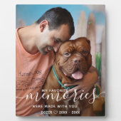 Plaque Photo Mémorial Personnalisé d'Animal de Compagnie Photo  (Devant)