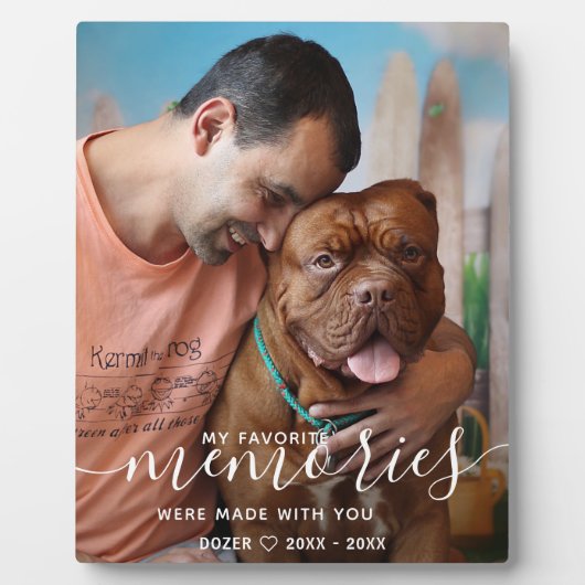 Plaque Photo Mémorial Personnalisé d'Animal de Compagnie Photo (Devant)