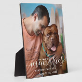 Plaque Photo Mémorial Personnalisé d'Animal de Compagnie Photo  (Côté)