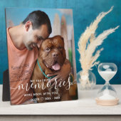 Plaque Photo Mémorial Personnalisé d'Animal de Compagnie Photo  (Côté)