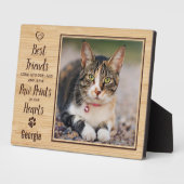 Plaque Photo Mémorial personnalisé pour animaux de chat (Côté)