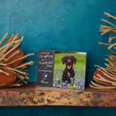 Plaque Photo Mémorial personnalisé pour chien Perte d'animal de (Côté)