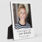 Plaque Photo Mémorial Photo À Jamais Dans Nos Cœurs (Côté)