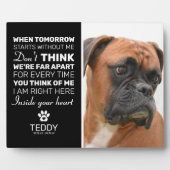 Plaque Photo Mémorial pour animal de compagnie | Souvenir de ch (Devant)