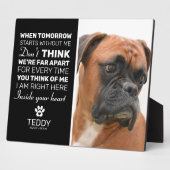 Plaque Photo Mémorial pour animal de compagnie | Souvenir de ch (Côté)