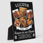 Plaque Photo Mémorial pour animaux de compagnie (Côté)