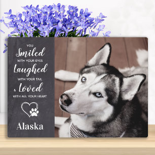 Plaque Photo Mémorial pour animaux de compagnie - Collage photo