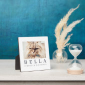 Plaque Photo Mémorial pour animaux de compagnie simple moderne (Insitu)