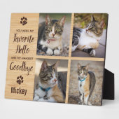 Plaque Photo Mémorial pour chat Objet-souvenir de perte d'anima (Côté)