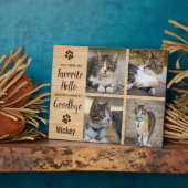 Plaque Photo Mémorial pour chat Objet-souvenir de perte d'anima (Côté)