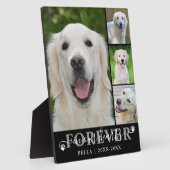 Plaque Photo Mémorial pour chien 4 Photo À jamais dans nos cœur (Côté)
