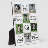 Plaque Photo Mémorial pour chien - Cadeau de perte d'animal de (Côté)